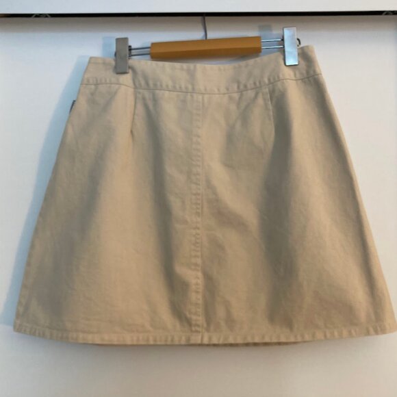 Naf Naf Paris Beige A-Line Mini Skirt - Picture 9 of 13